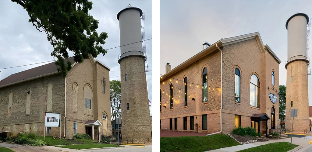 Faded Roots Boutique before and after restoration