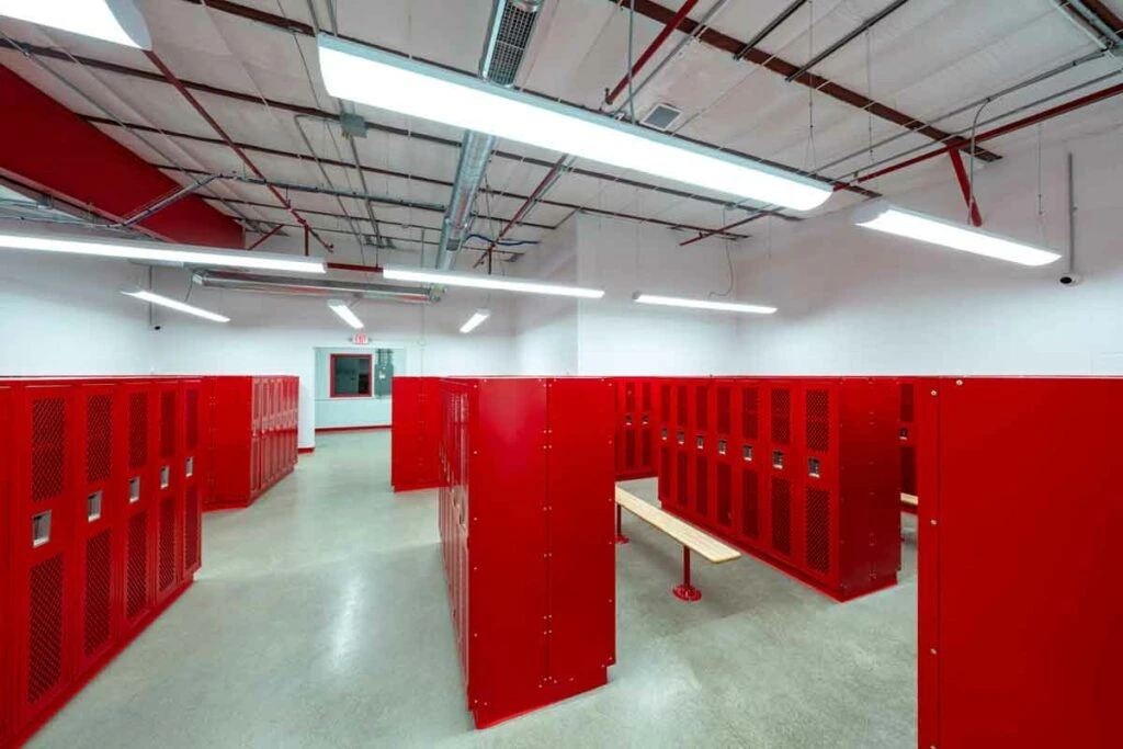 Employee locker room - Alpine Slicing & Cheese