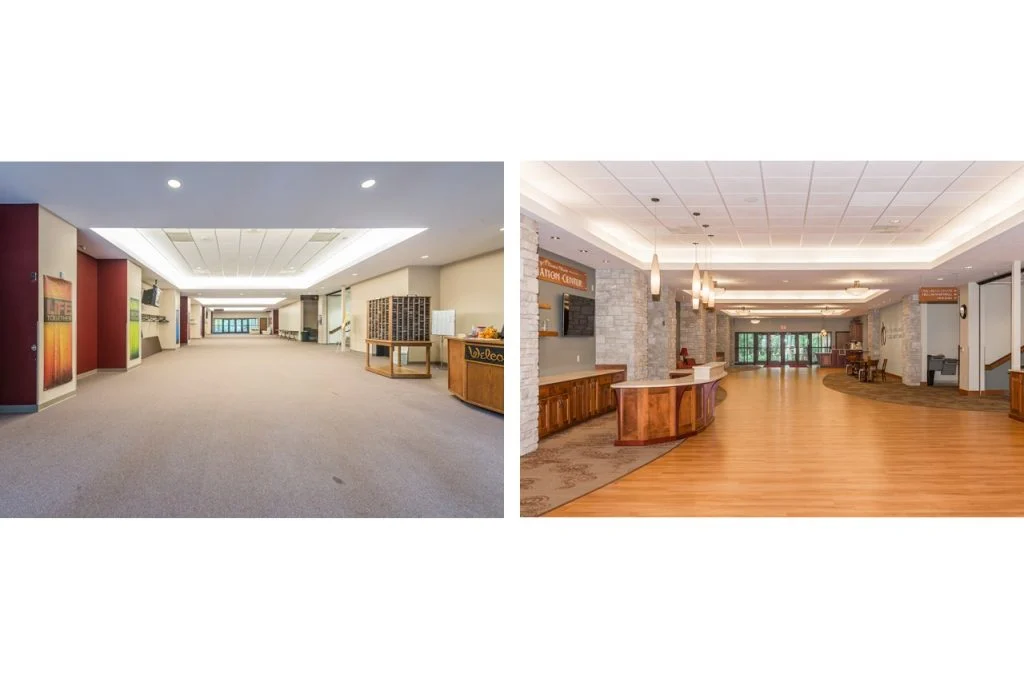 Asbury United Methodist Church remodel before after
