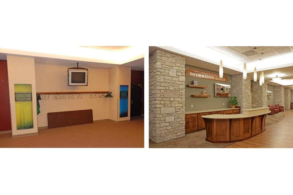 Asbury United Methodist Church remodel before after