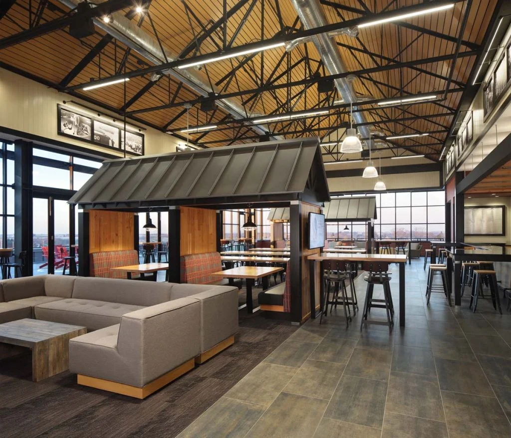 Duluth Trading Company - Exposed rafters