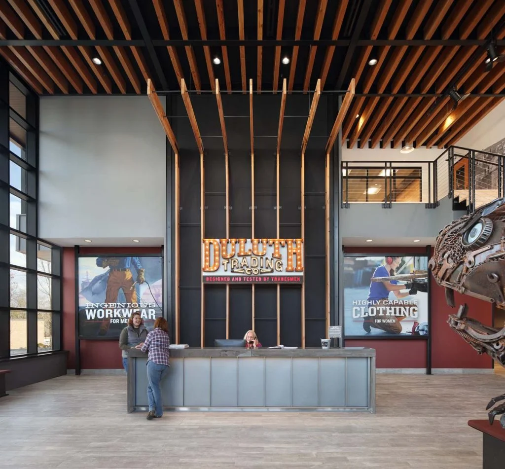 Duluth Trading Company - Front desk with concrete counter