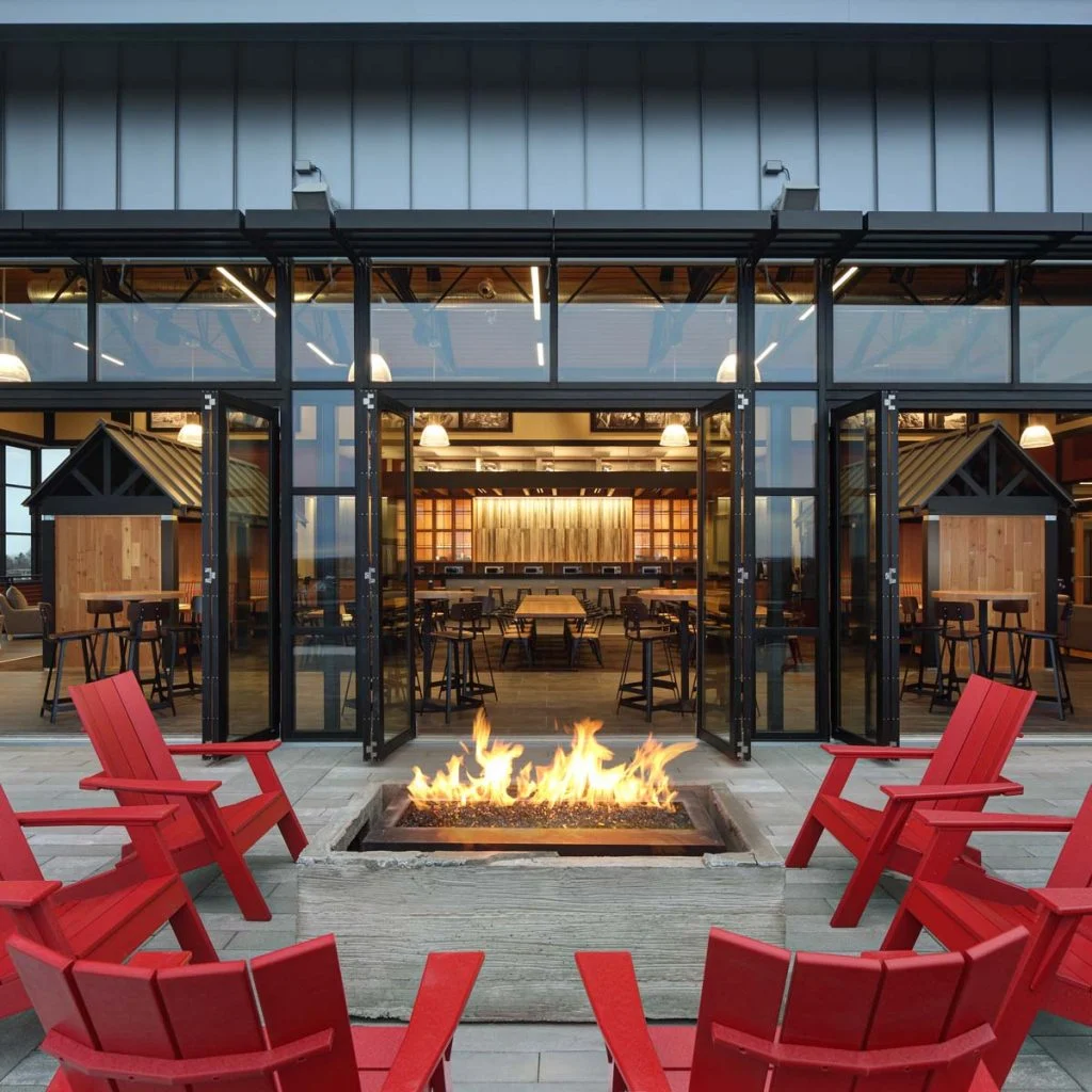 Duluth Trading Company - Patio with firepit