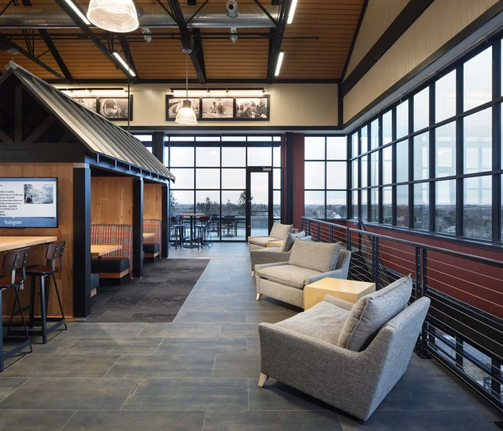 Duluth Trading Company - Seating and view of outdoor patio