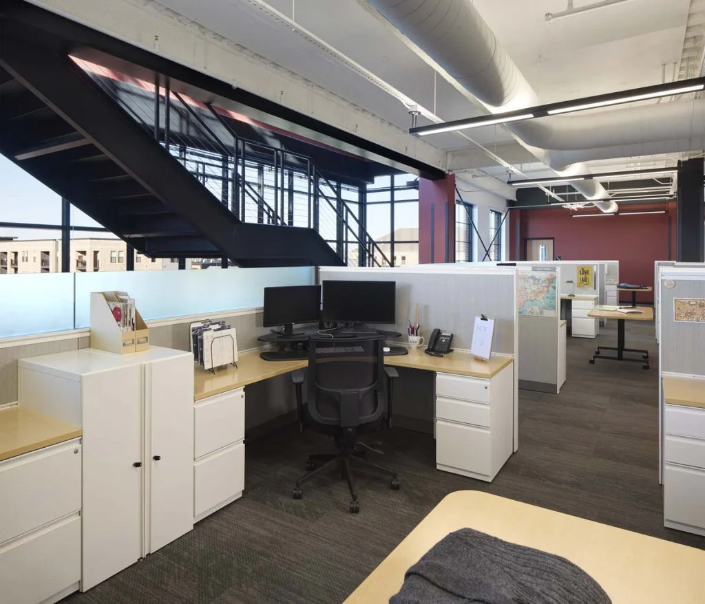 Duluth Trading Company - Staircase and workspace