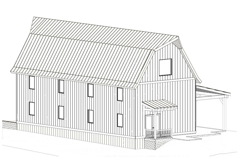 Flynn Creek Farm Timber Frame Barn