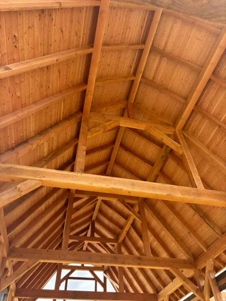 Flynn Creek Farm Timber Frame Barn
