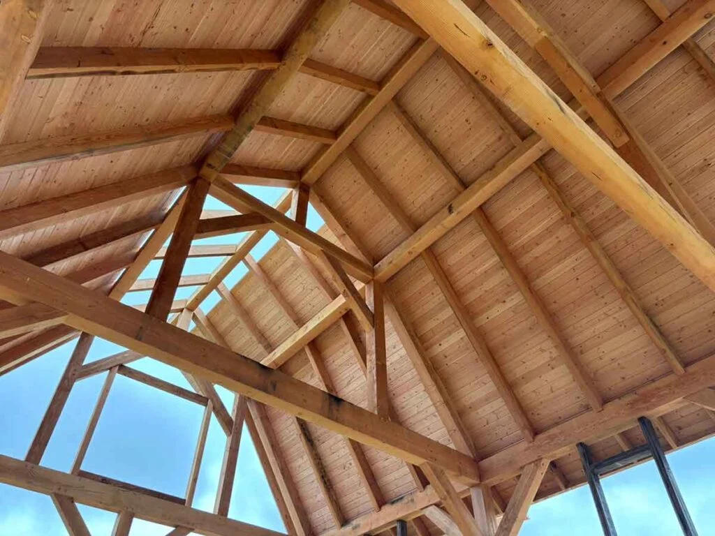 Flynn Creek Farm Timber Frame Barn
