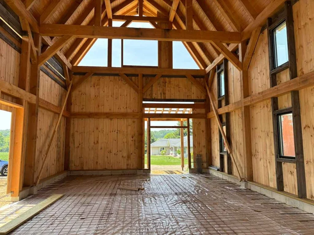 Flynn Creek Farm Timber Frame Barn