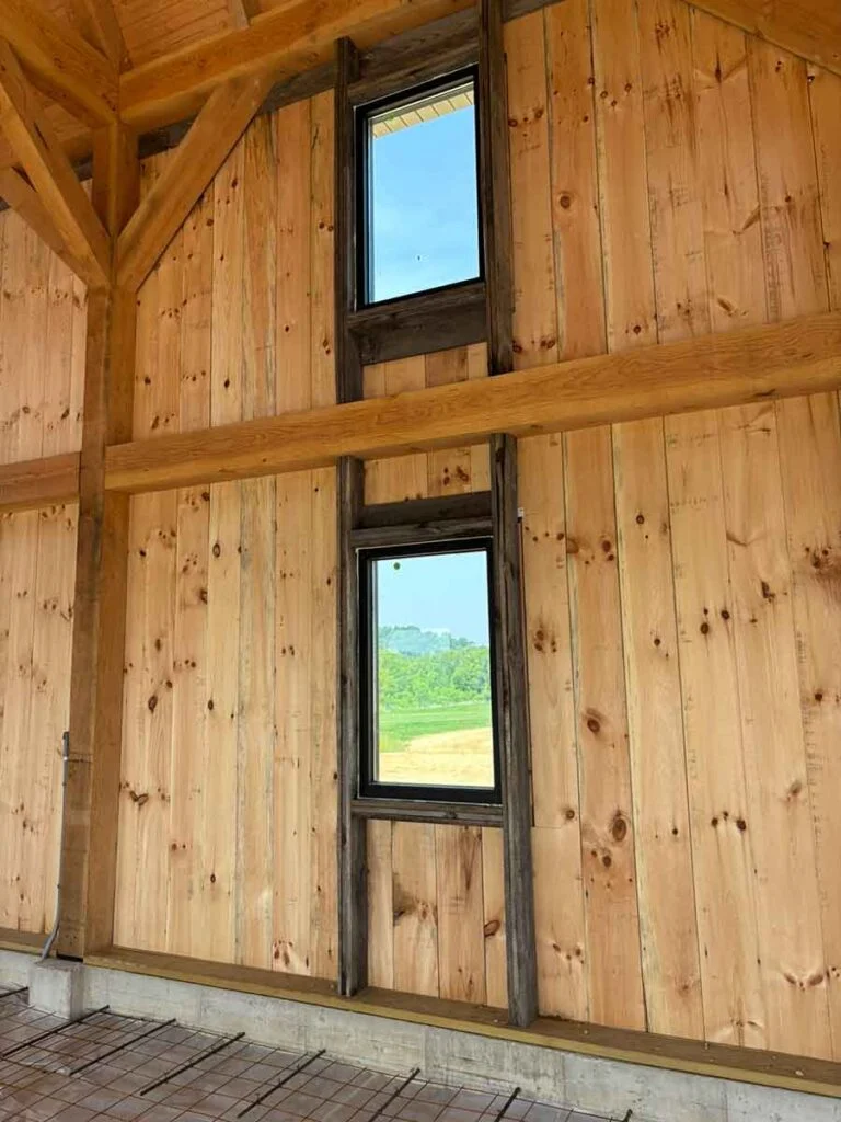 Flynn Creek Farm Timber Frame Barn