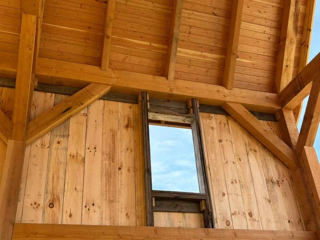 Flynn Creek Farm Timber Frame Barn