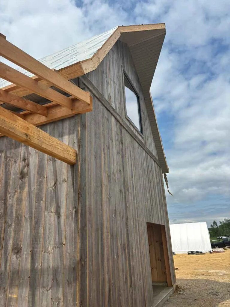 Flynn Creek Farm Timber Frame Barn
