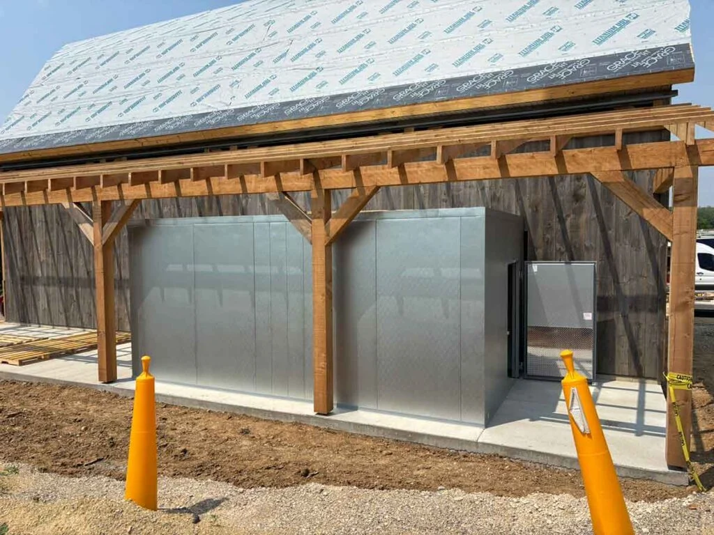 Flynn Creek Farm Timber Frame Barn