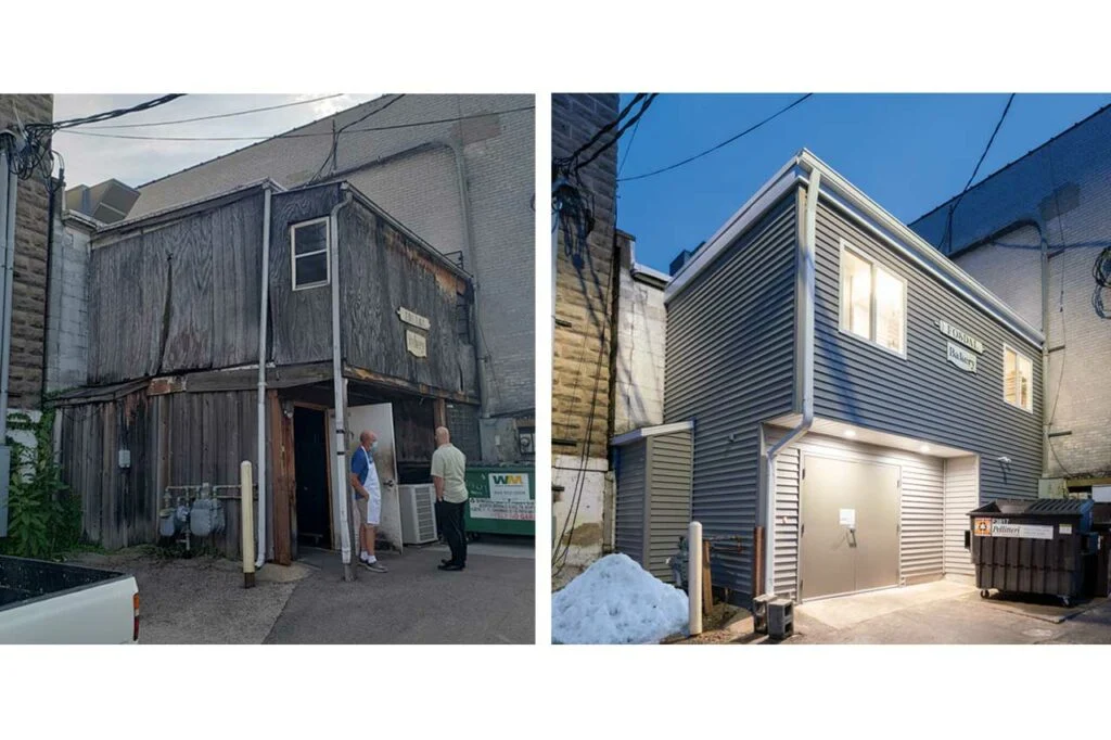 Fosdal Home Bakery before and after