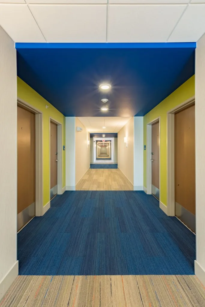 Hallway to rooms - Platteville Holiday Inn Express