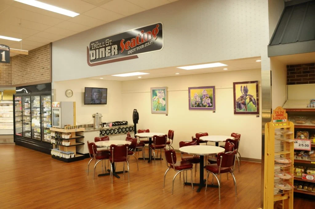 Miller & Sons Grocery Mount Horeb seating area