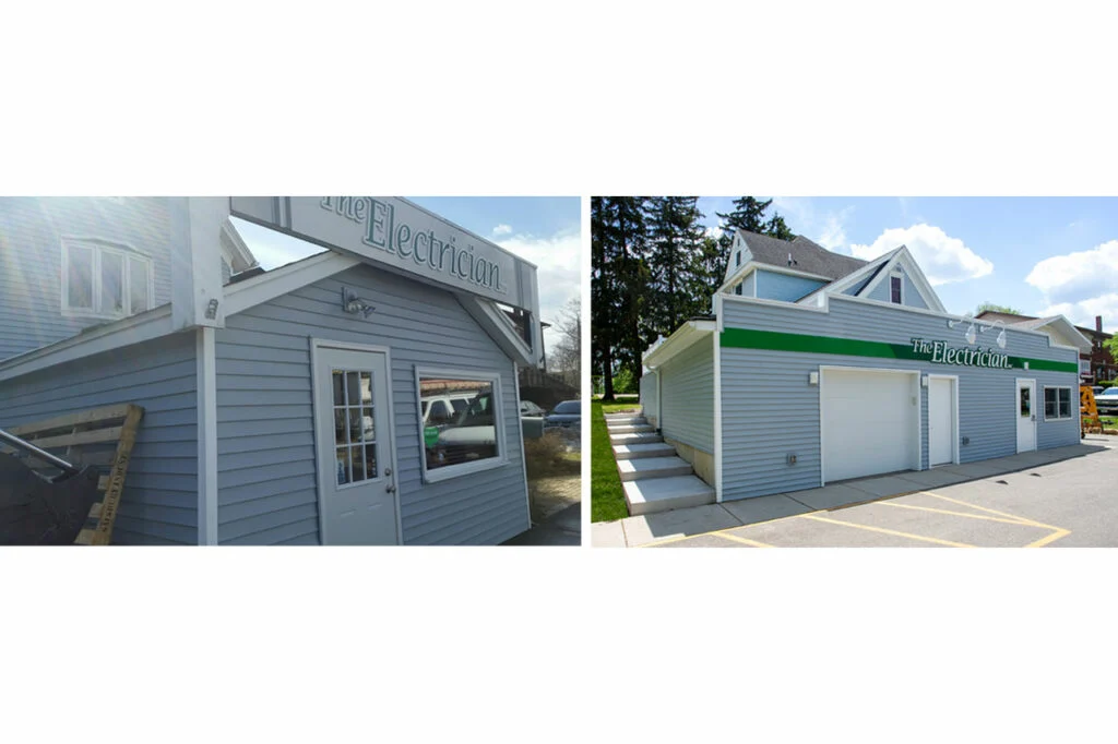 The Electrician before and after