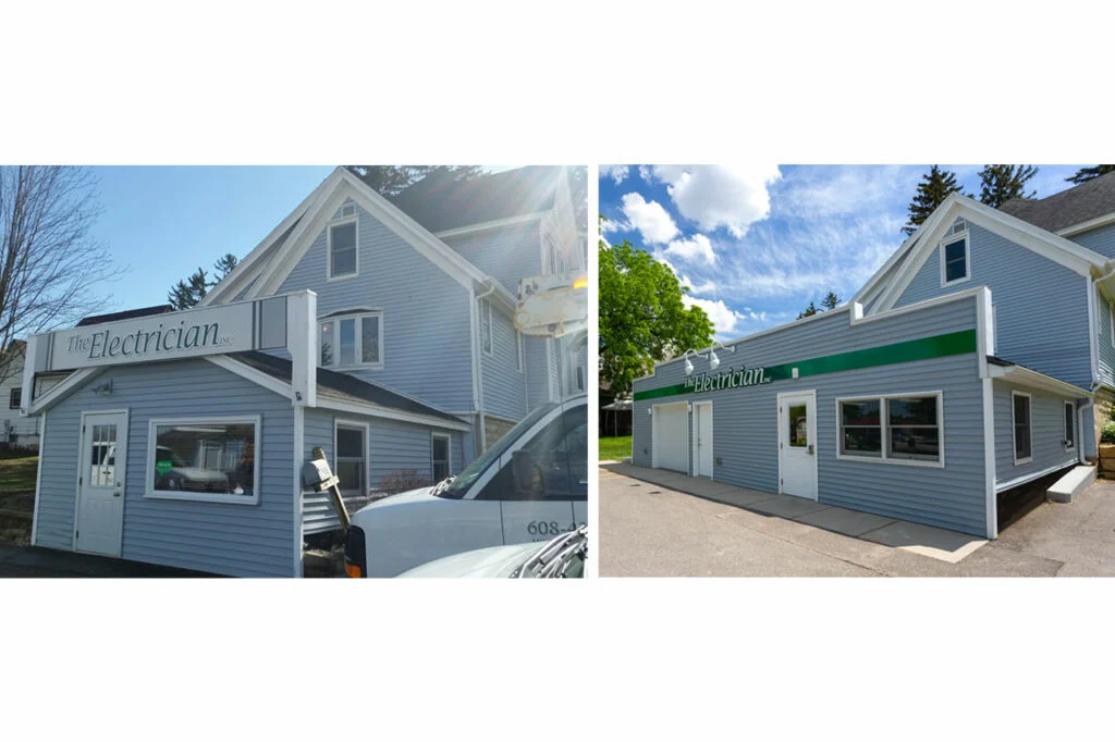 The Electrician before and after