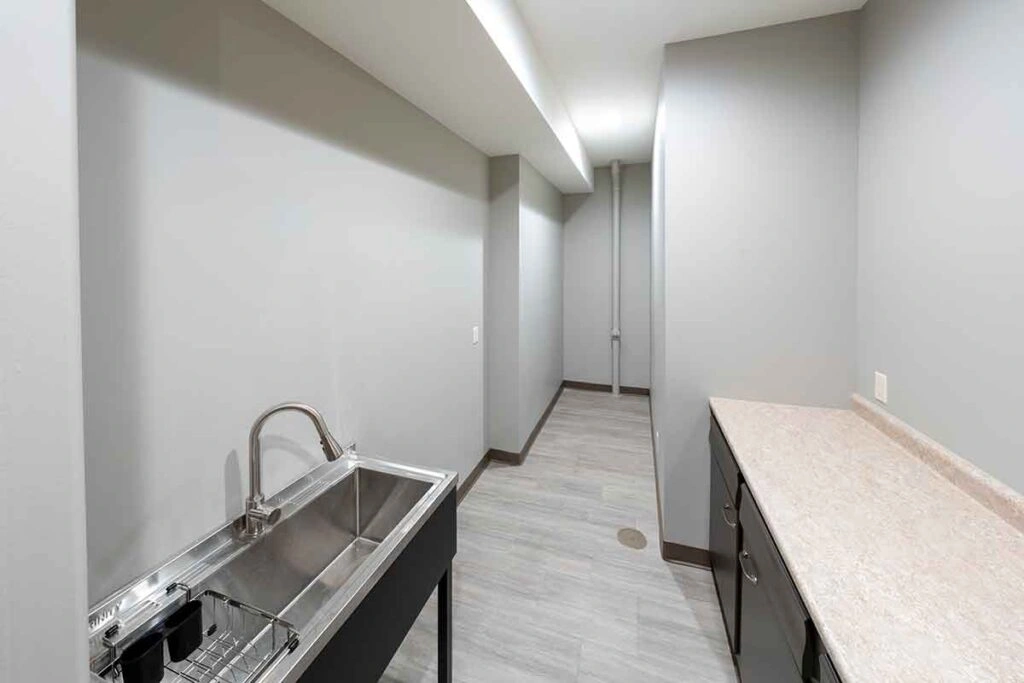 The addition has storage and work space - St. Joseph Catholic Church