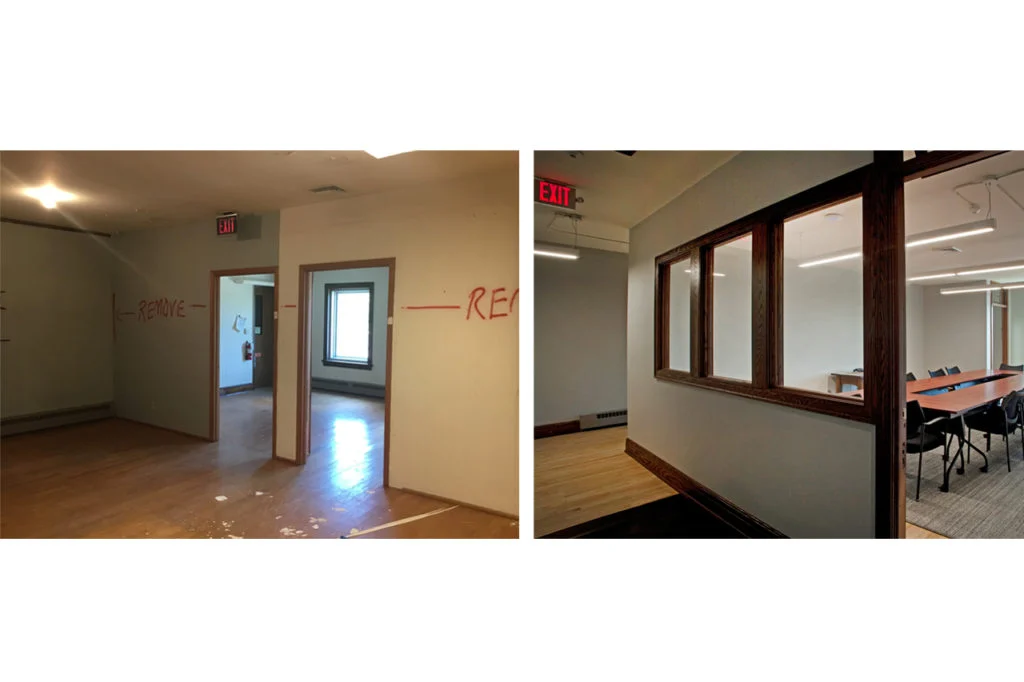 Village of Mount Horeb Municipal Building before after