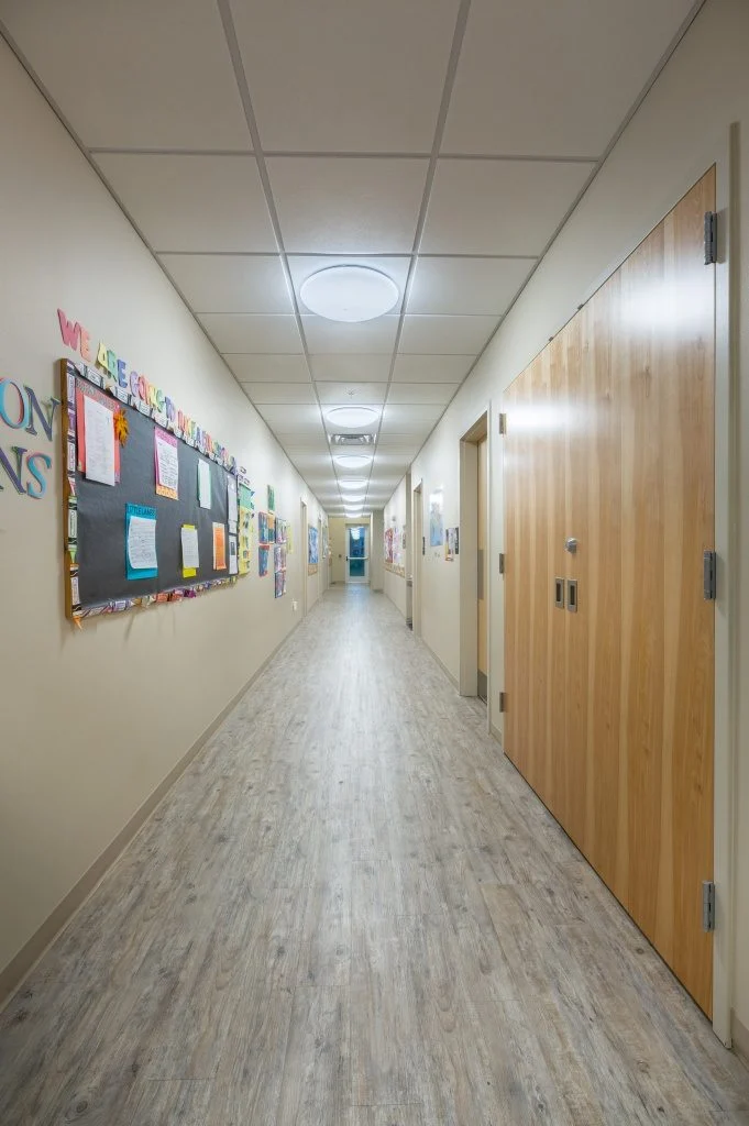 Academy of Little Vikings hallway to childcare rooms 2