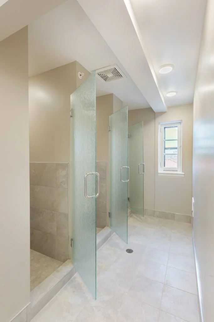 Alpha Xi Delta custom shower room