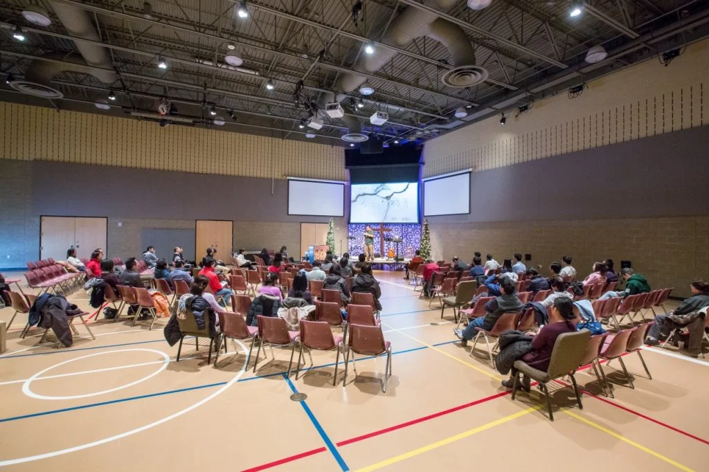 Blackhawk Church - Gymnasium also serves as additional worship space