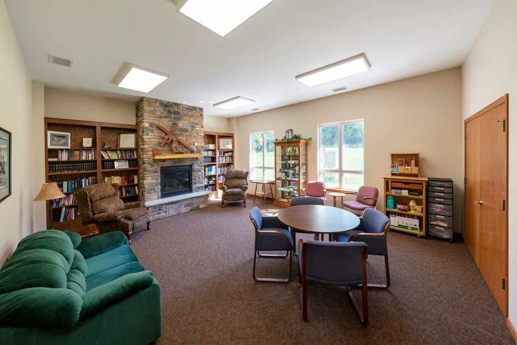 Burke Lutheran Church - Fireside room