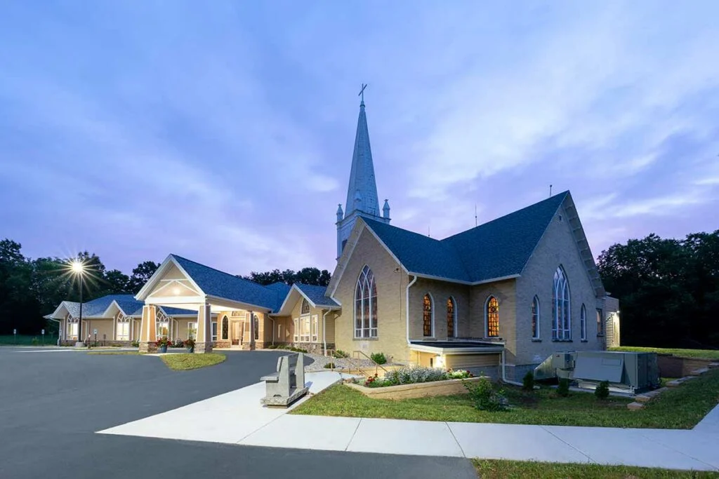 Burke Lutheran Church - Side view