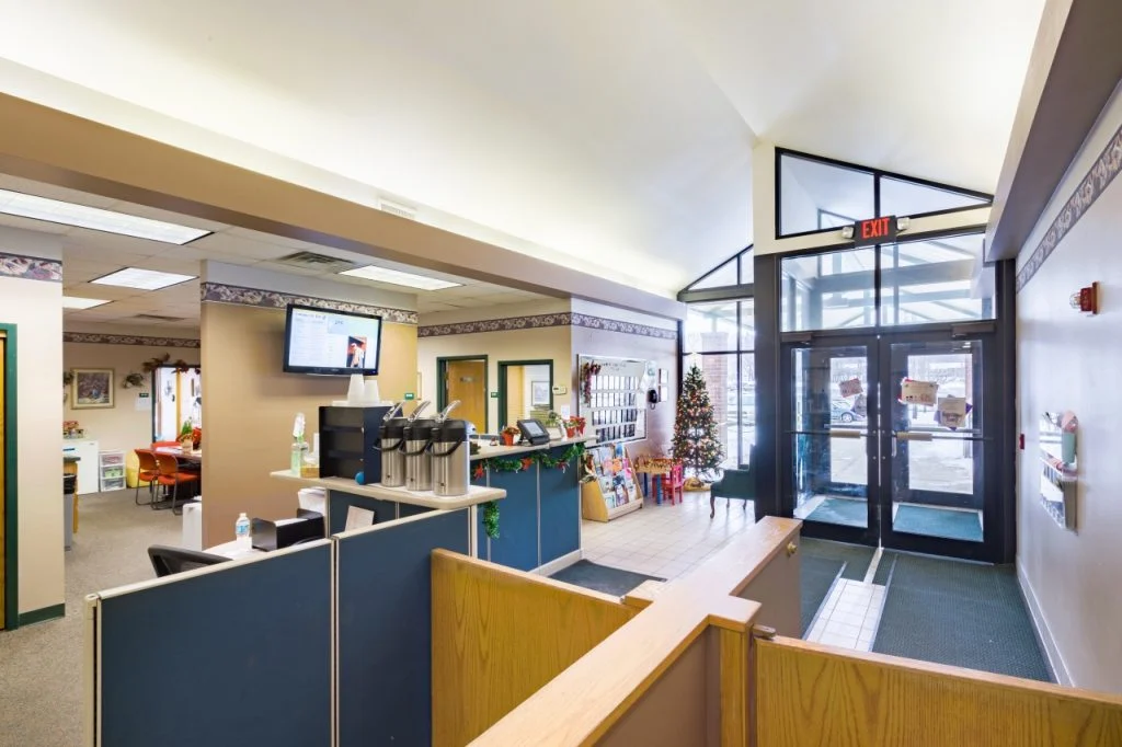 Campus for Kids - Front entry and reception space