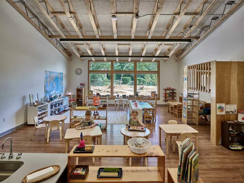 Children’s Community School - High-efficiency windows were used throughout the building