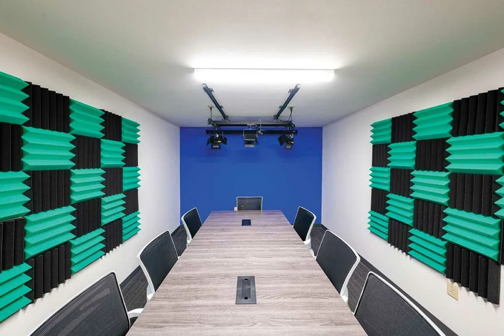 Cleary Building Corp - A conference room used for recording