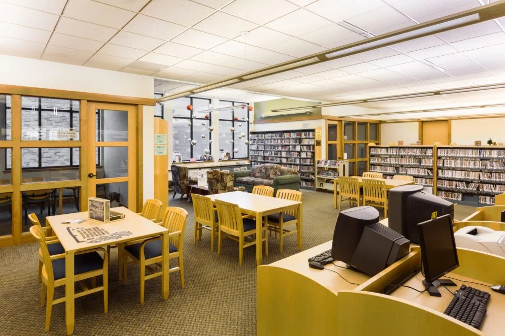 DeForest Area Public Library media area