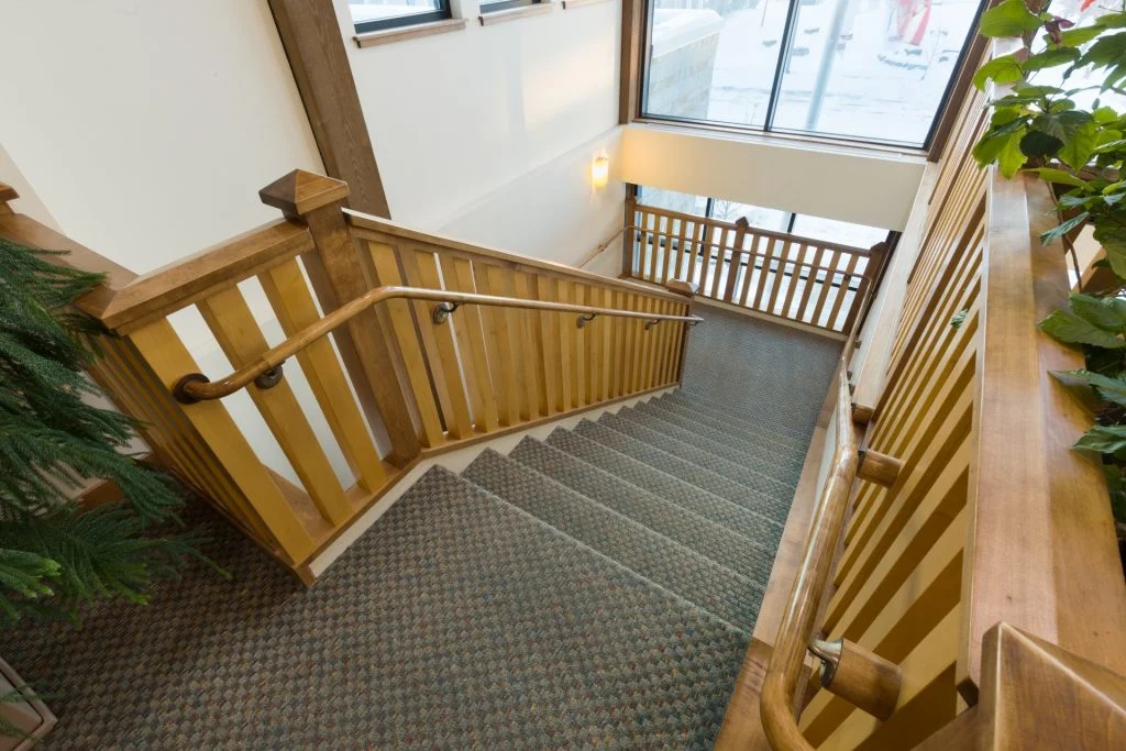 DeForest Area Public Library stairway