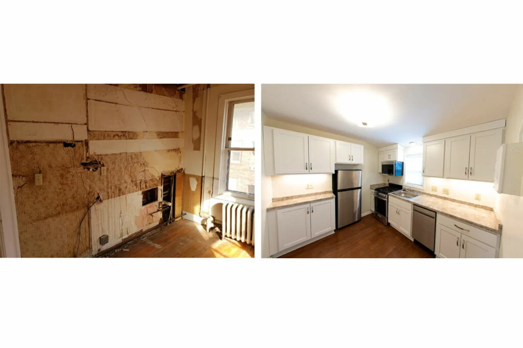 Fisher Group Blair & Gorham Kitchen remodel before and after
