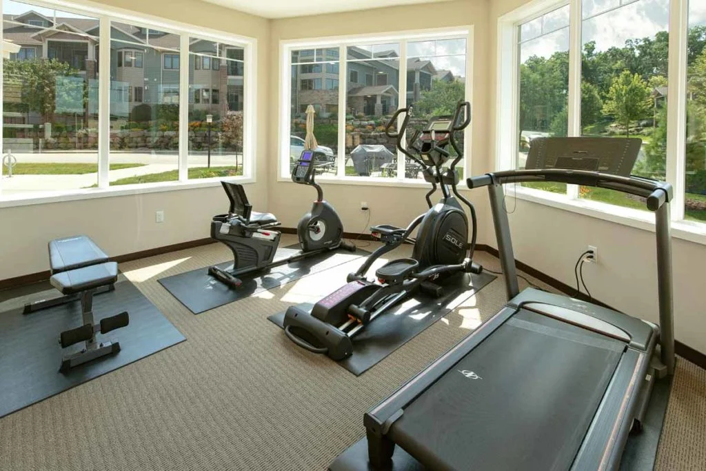 Glen Wood Heights Condominium Homes first floor fitness center