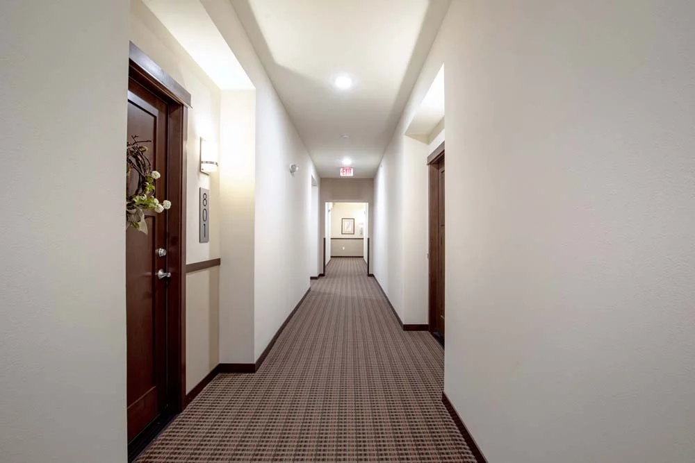 Glen Wood Heights Condominium Homes hallway to condos