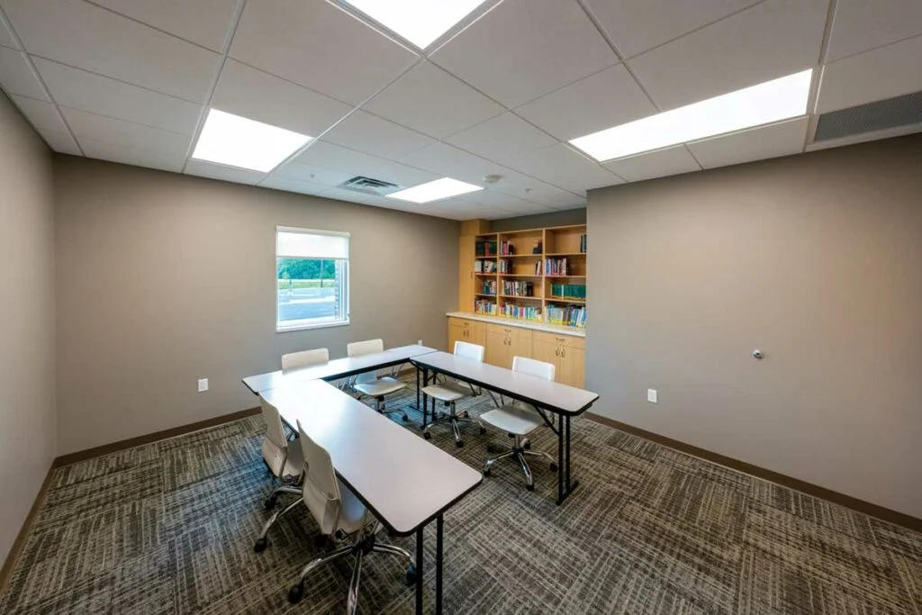 Good News Lutheran Church - The library also serves as a meeting space
