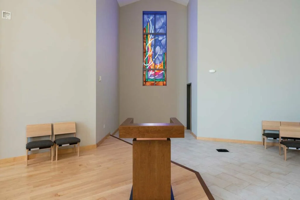 Good News Lutheran Church - The stained glass