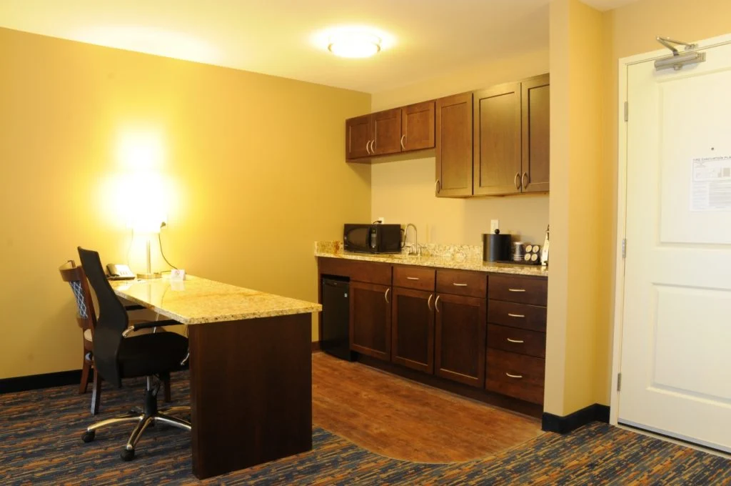 GrandStay Hotel & Suites Extended-stay suite kitchen area