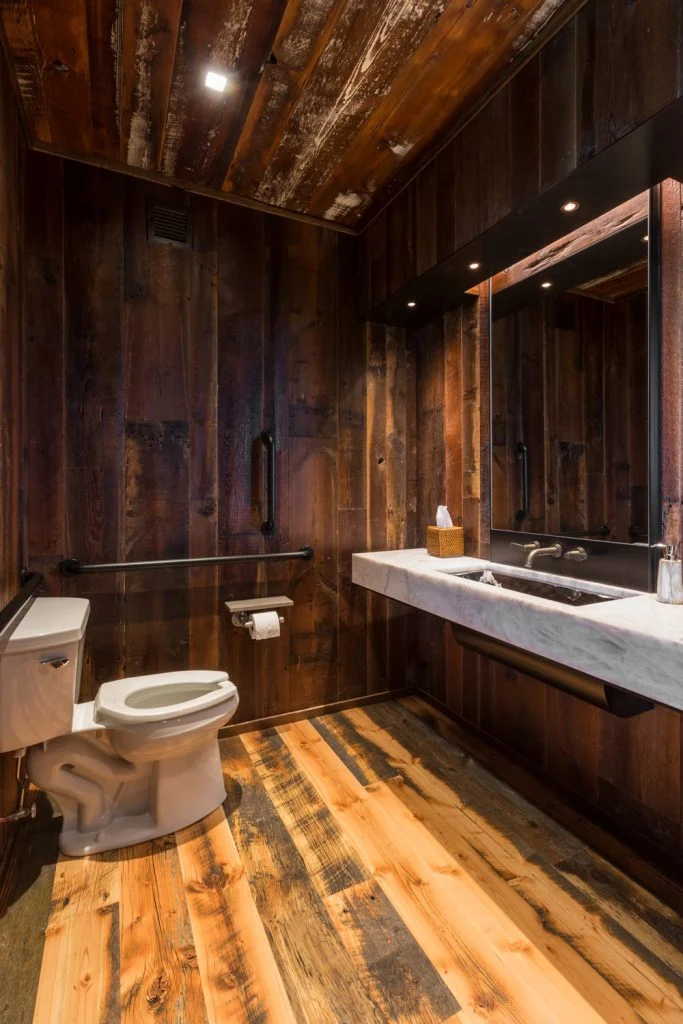 Harvest Haven Timber Frame Barn Bathroom
