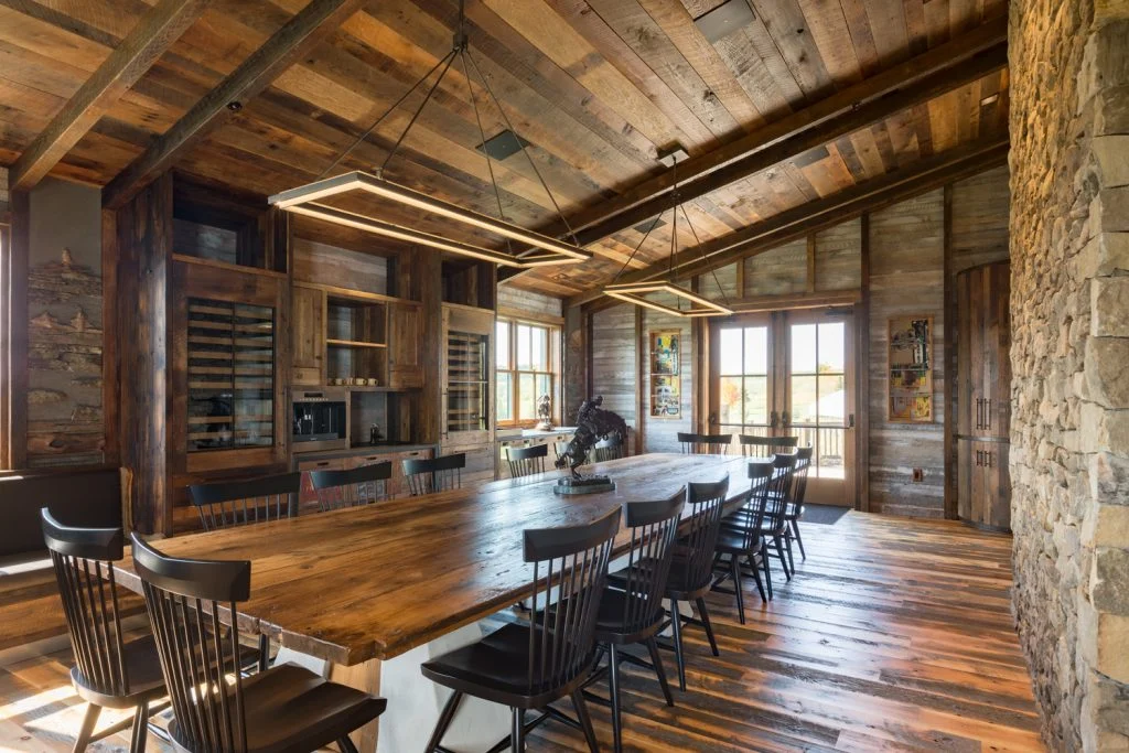 Harvest Haven Timber Frame Barn Conference room