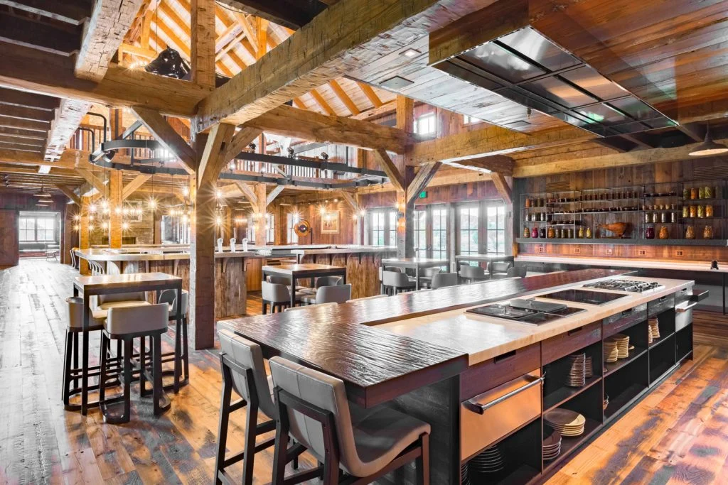 Harvest Haven Timber Frame Barn Dining areas