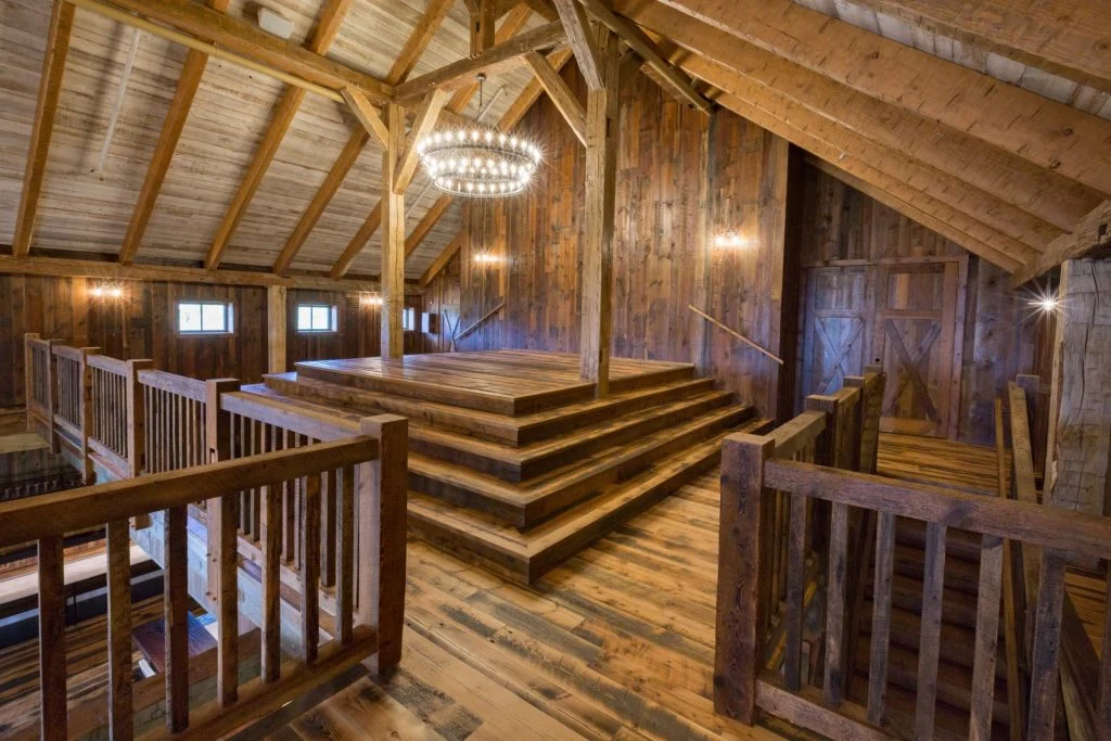 Harvest Haven Timber Frame Barn Second floor open loft