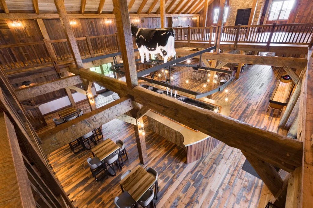 Harvest Haven Timber Frame Barn View from the loft
