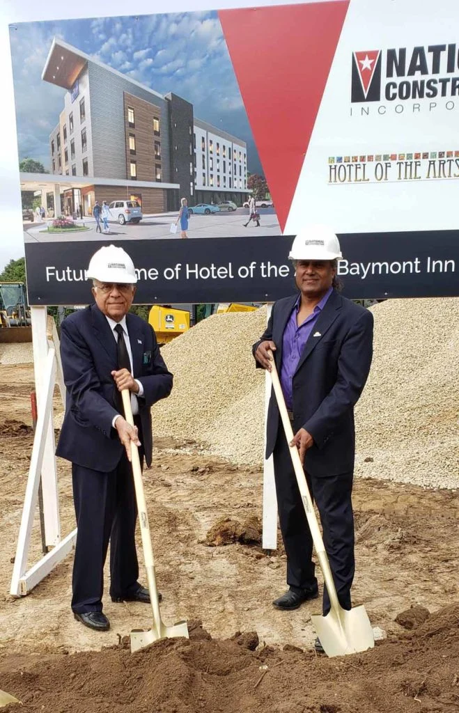 Hotel of the Arts Baymont Inn & Suites Owners Karl Rajany and Pat Prabhu