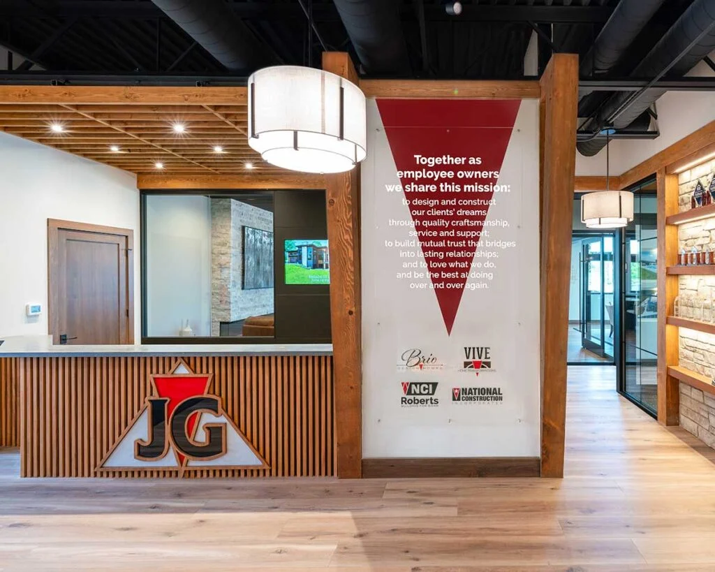 JG Development Reception area looking into Design Center