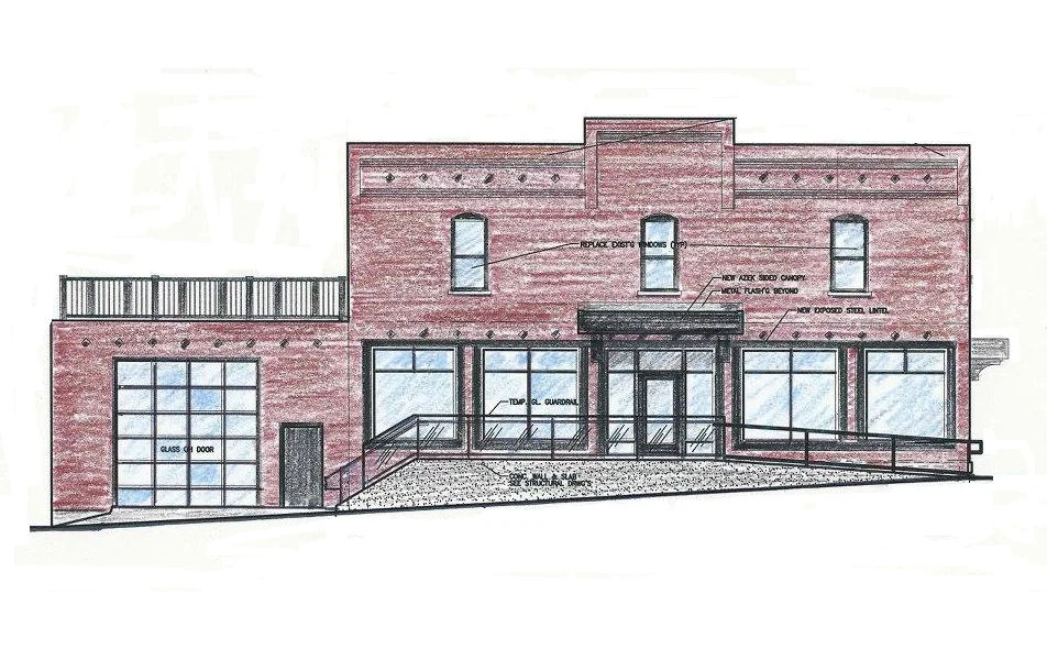 Martinson Hall Sketch of the building after