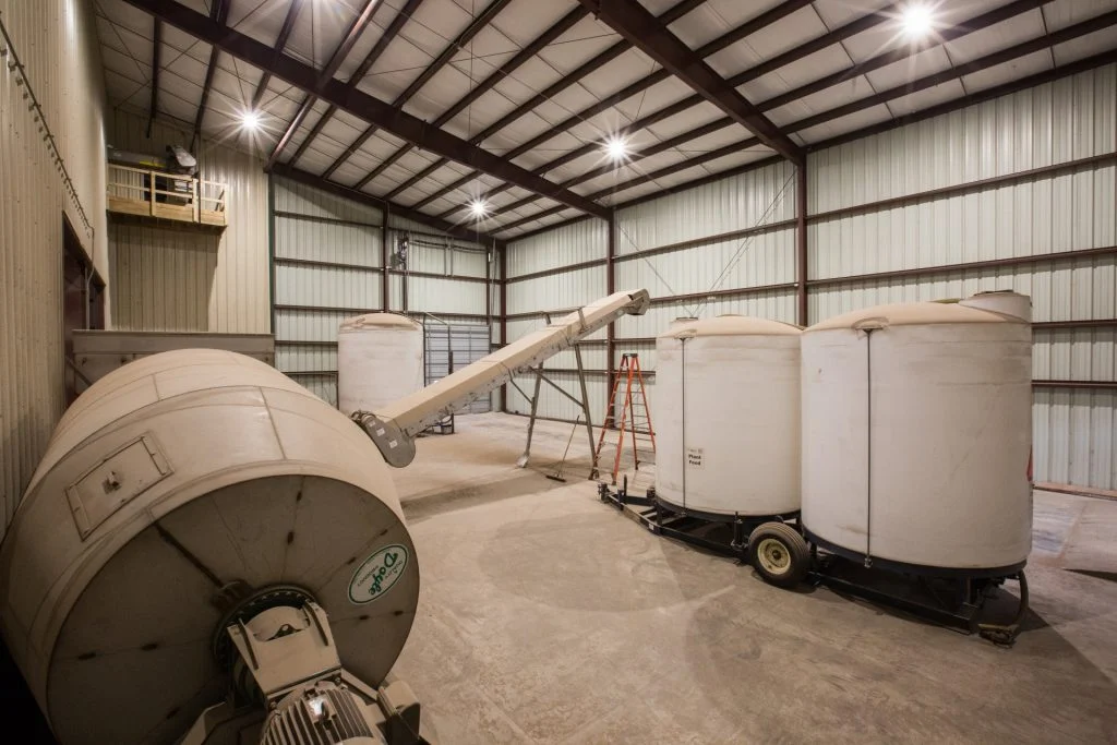 Midwestern BioAg Barrel and liquid fertilizer tank storage