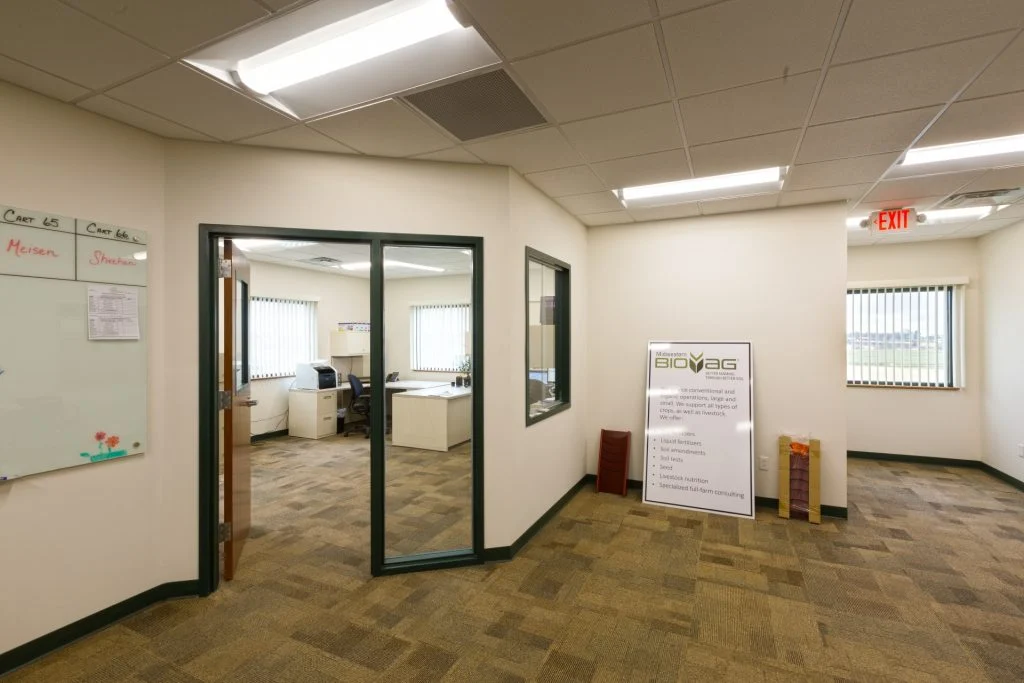 Midwestern BioAg Main entry and office space